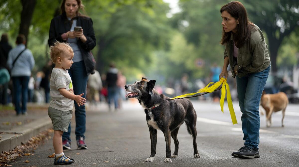 “Ik dacht dat het decoratie was”, maar het gele lint aan een hondenriem blijkt een belangrijk signaal dat je absoluut moet respecteren